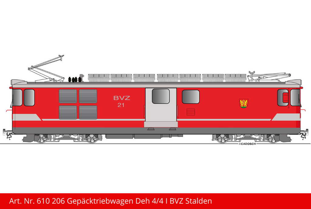 FO Gepäcktriebwagen Deh 4/4 l 21 | Stalden