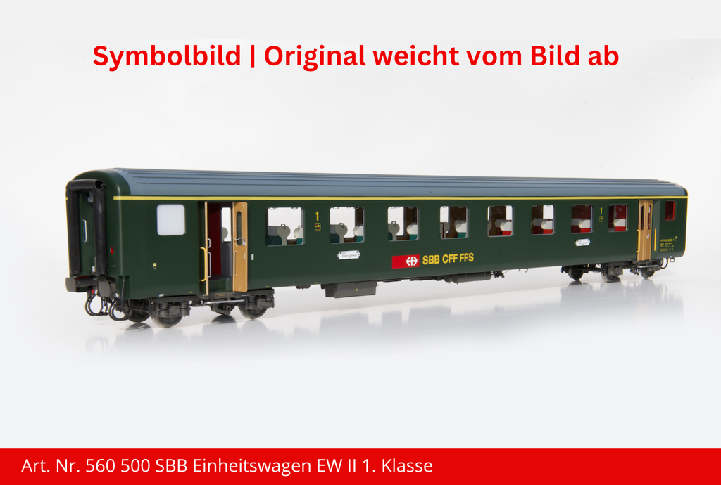SBB Einheitswagen EW II Ablieferungsvariante 1. Klasse