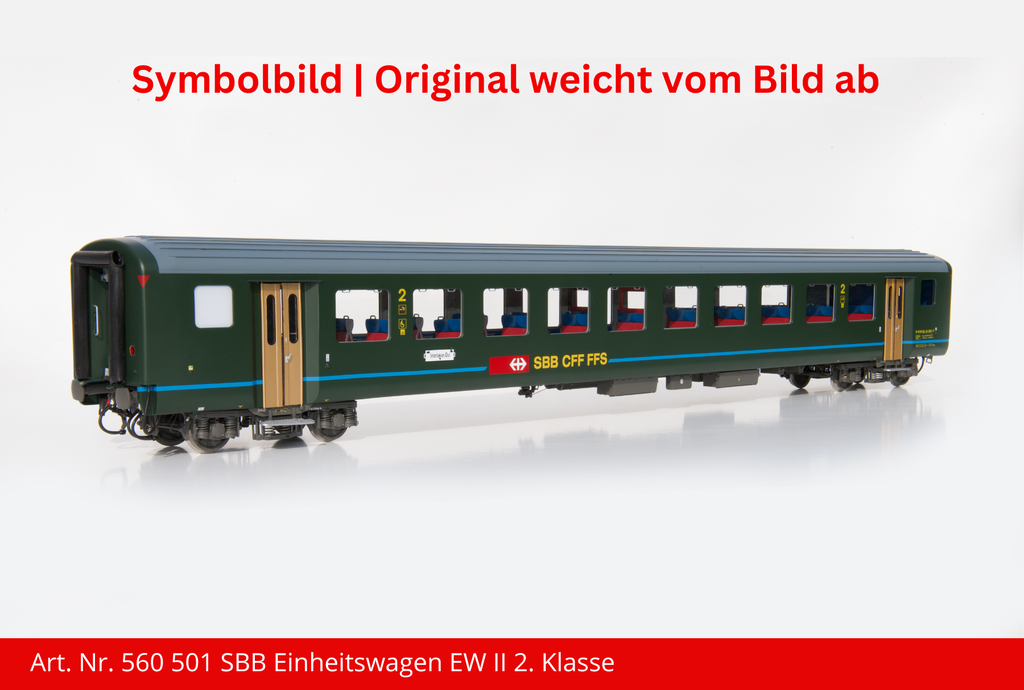 SBB Einheitswagen EW II Ablieferungsvariante 2. Klasse