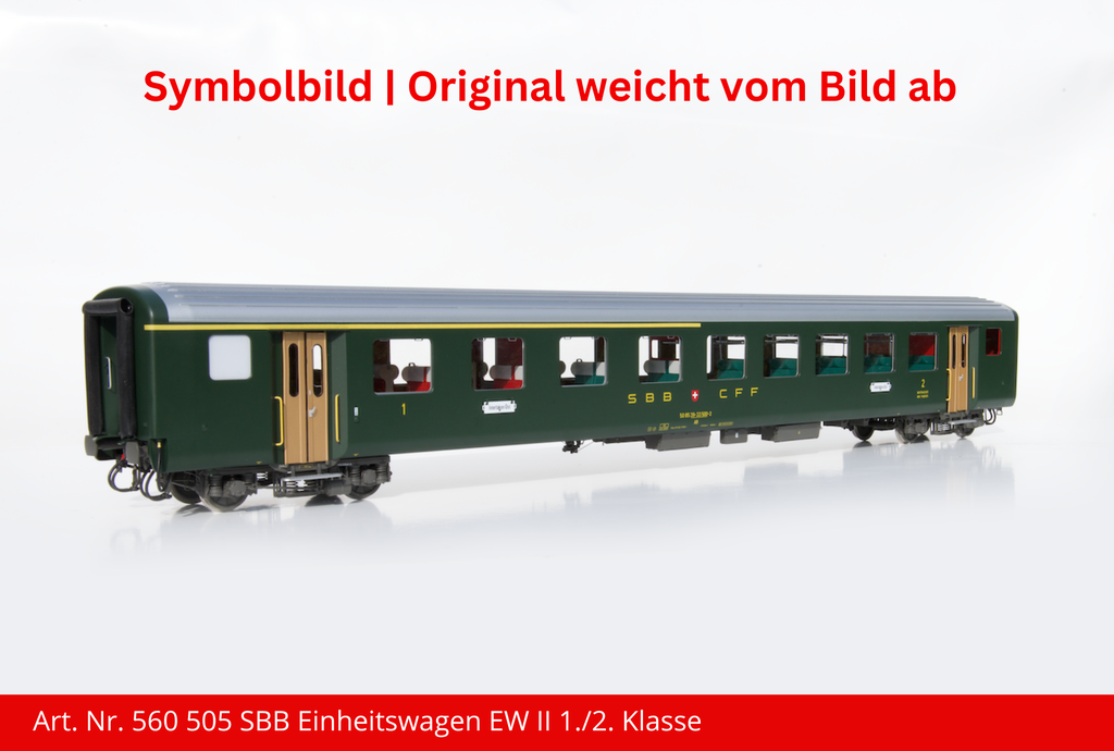 SBB Einheitswagen EW II new 1./2. Klasse