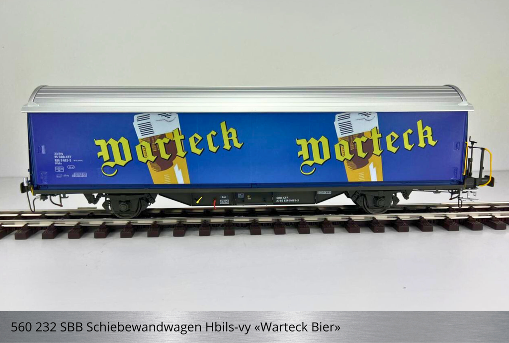 SBB Schiebewandwagen Hbis/Hbils «Warteck Bier»