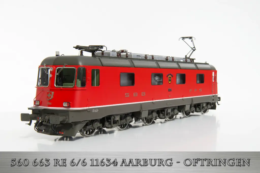 SBB Re 6/6 Elektrolokomotive AARBURG-OFTRINGEN Spur1  