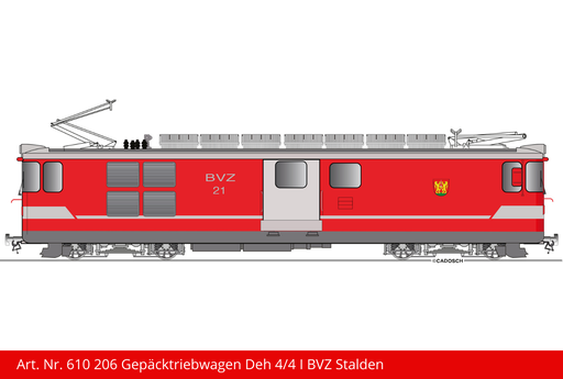 [610 206] FO Gepäcktriebwagen Deh 4/4 l 21 | Stalden