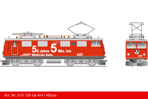 [610 106] RhB Elektrolokomotive Ge 4/4 I 601 Albula