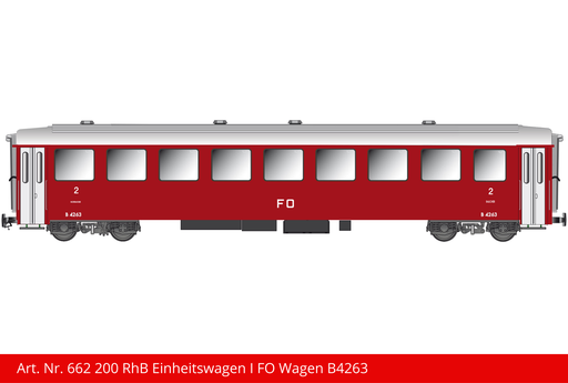 [662 200] FO/MGB Einheitswagen | Wagennummer - B 4263