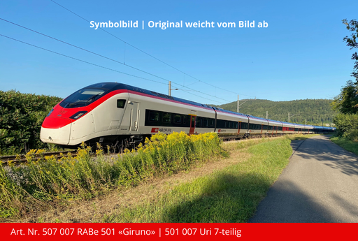 [507 007] Elektrischer Hochgeschwindigkeits-Triebzug SBB RABe 501 «Giruno» | Triebzug Nr. - 501 007