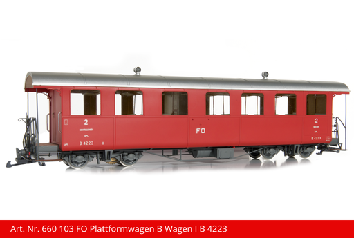 [660 103] FO Plattformwagen B Wagen | B 4223