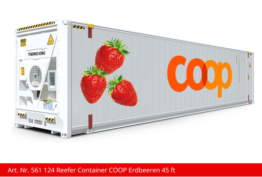 [561 124] Reefer Container COOP Erdbeeren 45 ft