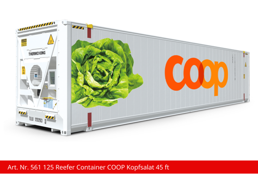 [561 125] Reefer Container COOP Kopfsalat 45 ft
