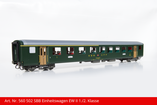 [560 502] SBB Einheitswagen EW II Ablieferungsvariante 1./2. Klasse