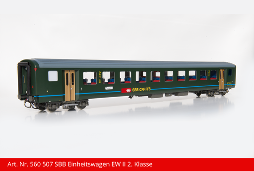 [560 507] SBB Einheitswagen EW II comfort 2. Klasse