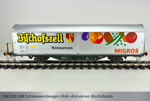 [560 226] SBB Schiebewandwagen Hbis/Hbils «Konserven Bischofszell»