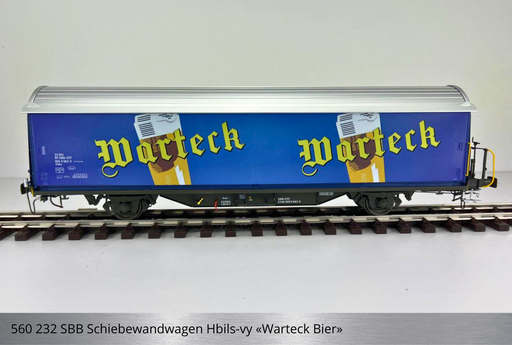 [560 232] SBB Schiebewandwagen Hbis/Hbils «Warteck Bier»