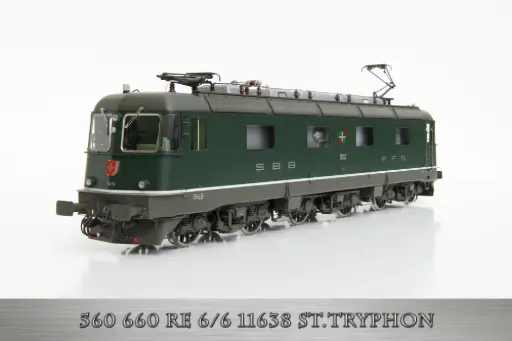 [560 661] SBB Re 6/6 Elektrolokomotive REUCHENETTE-PÉRY Spur1 
